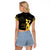 Haiti Neg Marron Gold Raglan Cropped T Shirt Lespwa pa anyen san aksyon - Wonder Print Shop