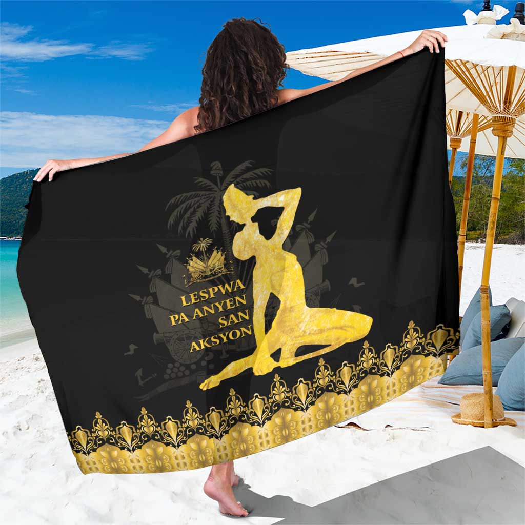 Haiti Neg Marron Gold Sarong Lespwa pa anyen san aksyon - Wonder Print Shop