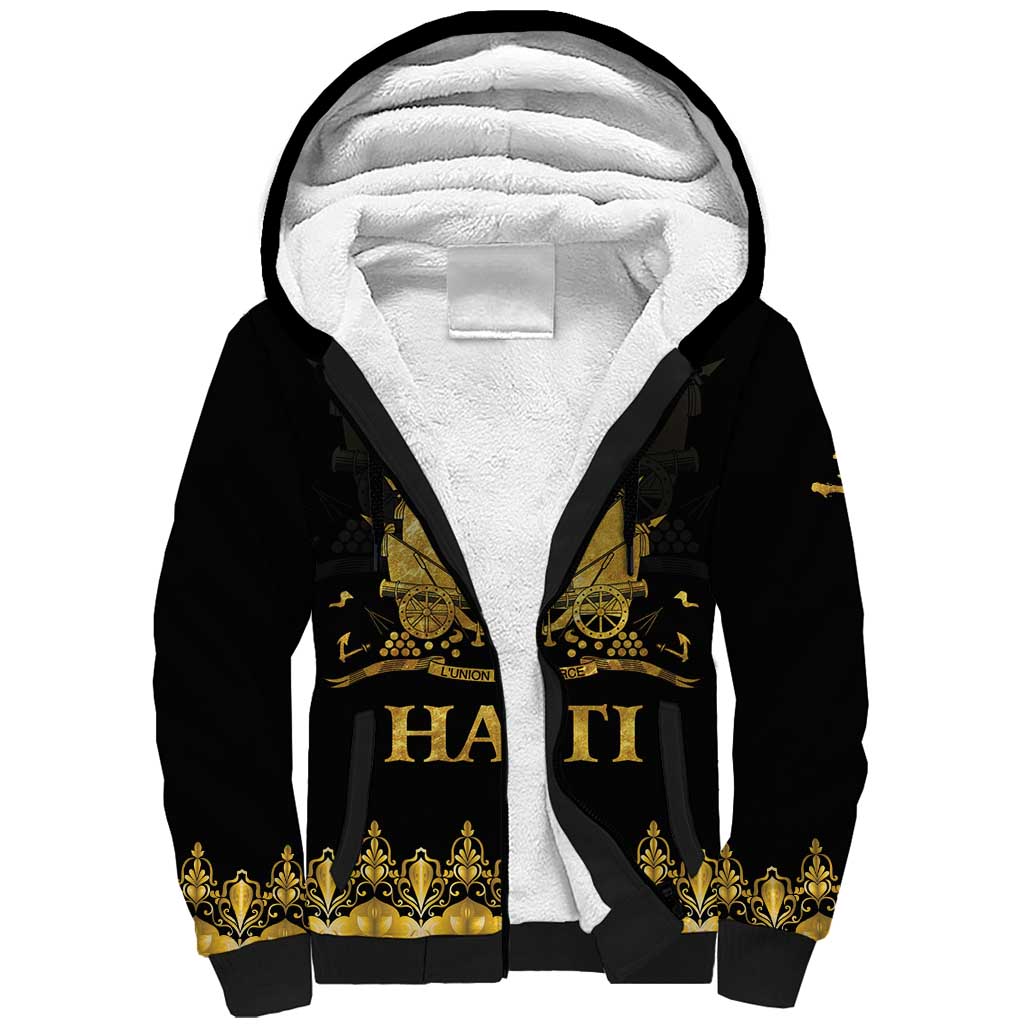 Haiti Neg Marron Gold Sherpa Hoodie Lespwa pa anyen san aksyon - Wonder Print Shop