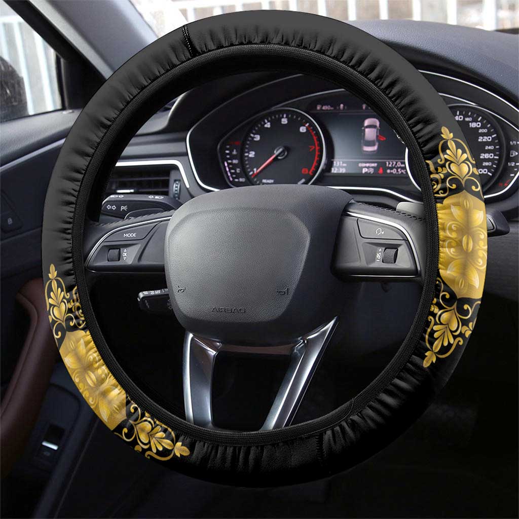 Haiti Neg Marron Gold Steering Wheel Cover Lespwa pa anyen san aksyon - Wonder Print Shop