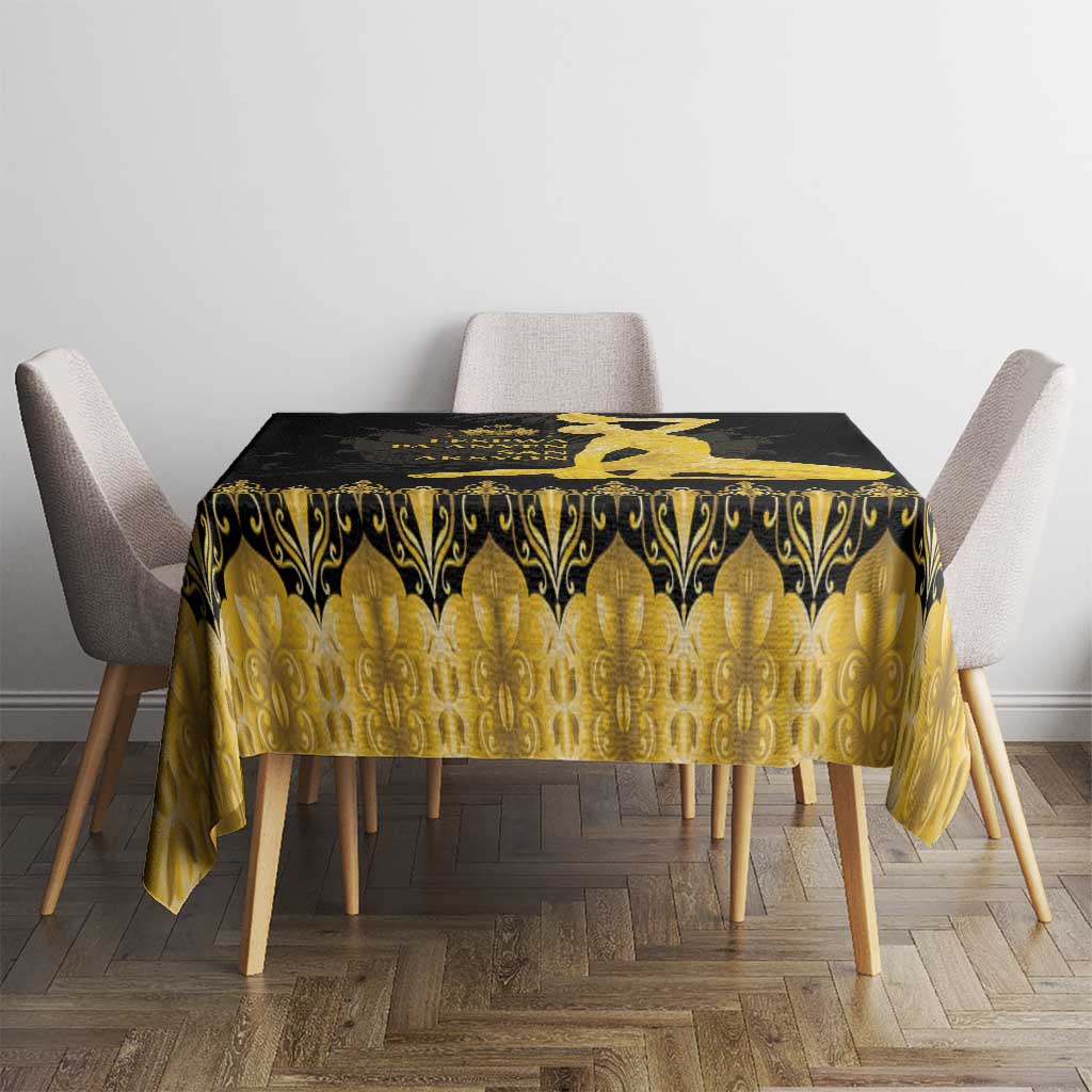 Haiti Neg Marron Gold Tablecloth Lespwa pa anyen san aksyon - Wonder Print Shop