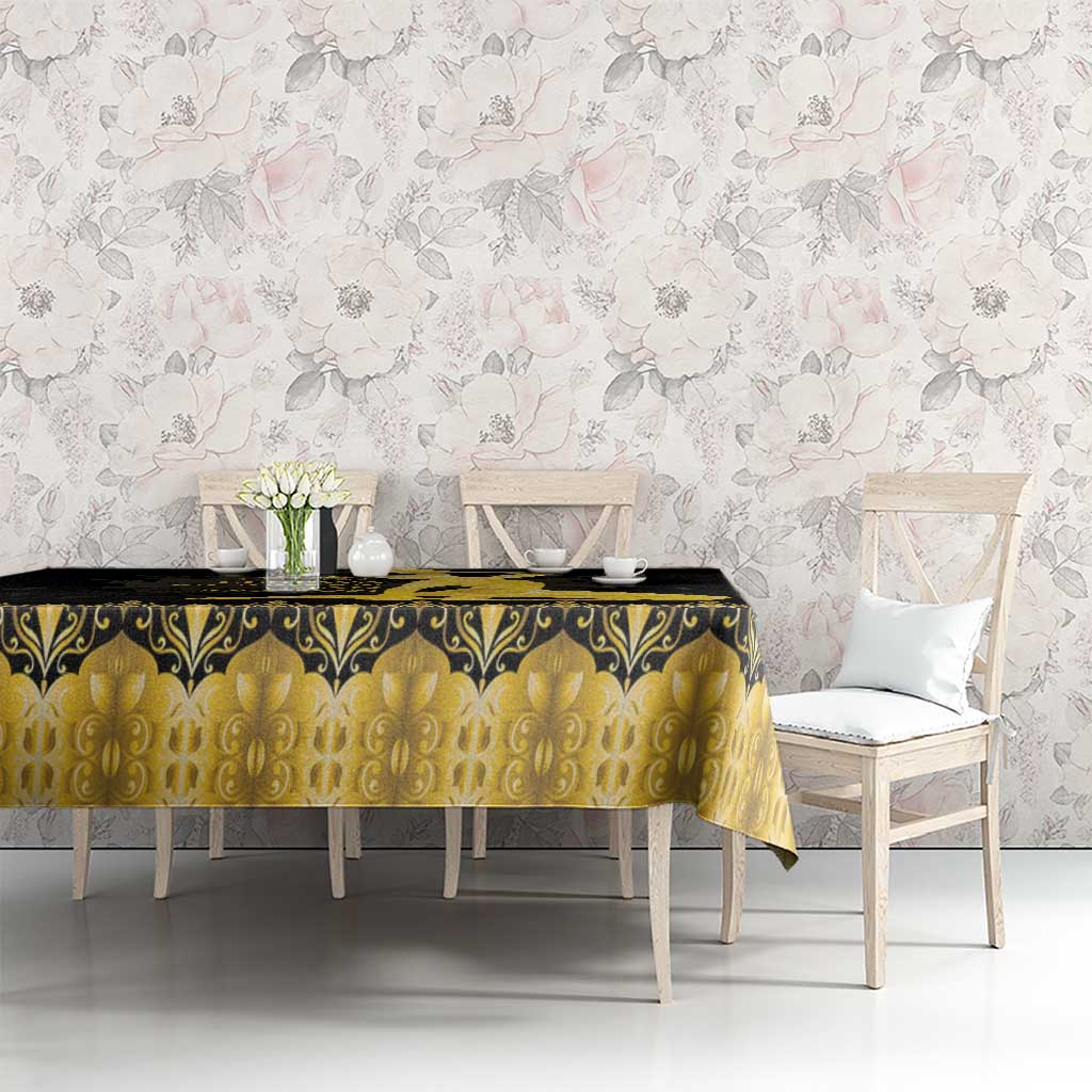 Haiti Neg Marron Gold Tablecloth Lespwa pa anyen san aksyon - Wonder Print Shop