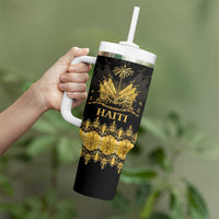 Haiti Neg Marron Gold Tumbler With Handle Lespwa pa anyen san aksyon - Wonder Print Shop
