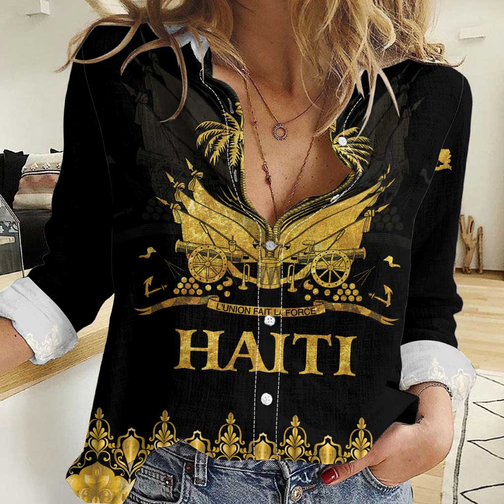 Haiti Neg Marron Gold Women Casual Shirt Lespwa pa anyen san aksyon - Wonder Print Shop