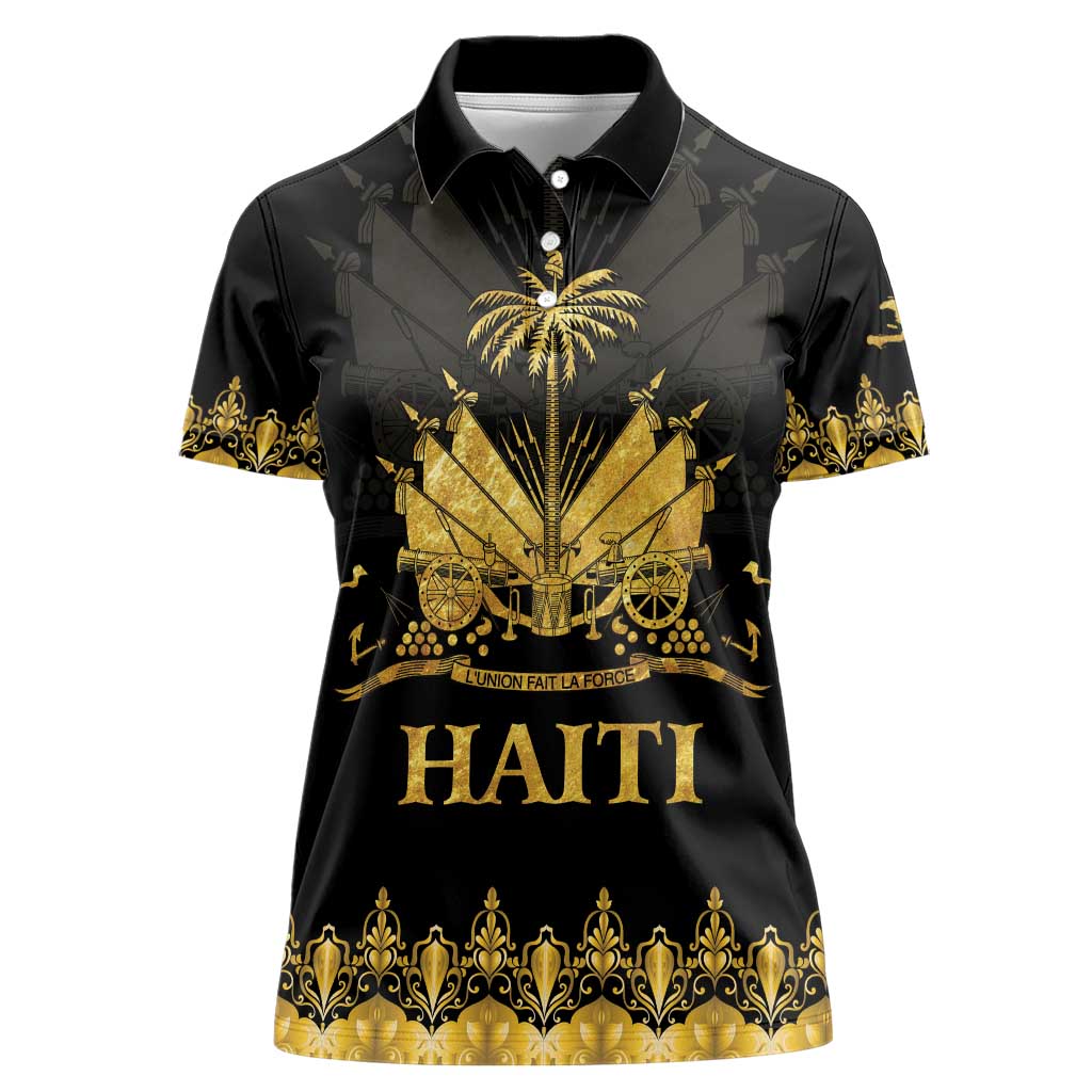 Haiti Neg Marron Gold Women Polo Shirt Lespwa pa anyen san aksyon - Wonder Print Shop