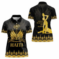 Haiti Neg Marron Gold Women Polo Shirt Lespwa pa anyen san aksyon - Wonder Print Shop