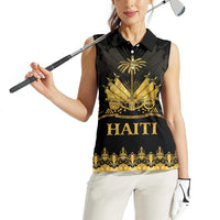 Haiti Neg Marron Gold Women Sleeveless Polo Shirt Lespwa pa anyen san aksyon - Wonder Print Shop