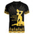 Haiti Neg Marron Gold Women V-Neck T-Shirt Lespwa pa anyen san aksyon - Wonder Print Shop