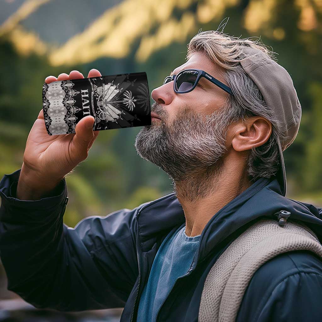 Haiti Neg Marron Silver 4 in 1 Can Cooler Tumbler Hope is Nothing Without Action - Wonder Print Shop