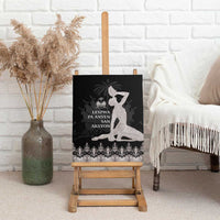 Haiti Neg Marron Silver Canvas Wall Art Hope is Nothing Without Action - Wonder Print Shop