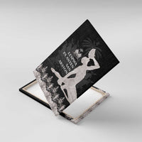 Haiti Neg Marron Silver Canvas Wall Art Hope is Nothing Without Action - Wonder Print Shop