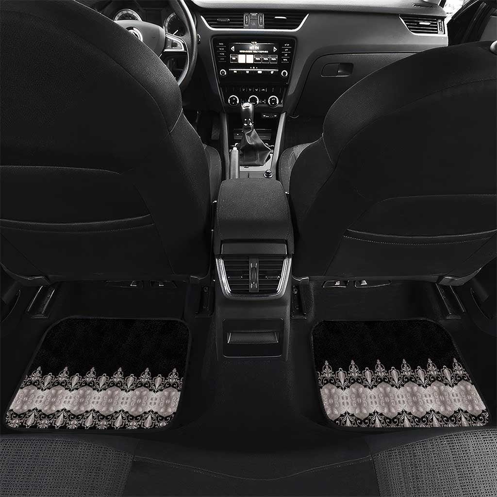 Haiti Neg Marron Silver Car Mats Hope is Nothing Without Action - Wonder Print Shop