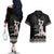 Haiti Neg Marron Silver Couples Matching Off The Shoulder Long Sleeve Dress and Hawaiian Shirt Hope is Nothing Without Action - Wonder Print Shop