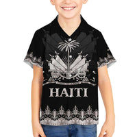 Haiti Neg Marron Silver Family Matching Off The Shoulder Long Sleeve Dress and Hawaiian Shirt Hope is Nothing Without Action - Wonder Print Shop