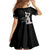 Haiti Neg Marron Silver Family Matching Off Shoulder Short Dress and Hawaiian Shirt Hope is Nothing Without Action - Wonder Print Shop