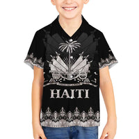 Haiti Neg Marron Silver Family Matching Off Shoulder Short Dress and Hawaiian Shirt Hope is Nothing Without Action - Wonder Print Shop