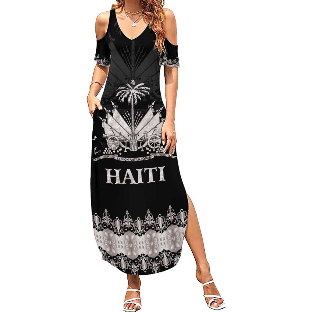 Haiti Neg Marron Silver Family Matching Summer Maxi Dress and Hawaiian Shirt Hope is Nothing Without Action - Wonder Print Shop