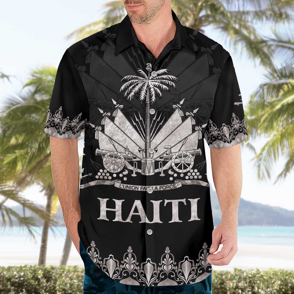 Haiti Neg Marron Silver Hawaiian Shirt Hope is Nothing Without Action - Wonder Print Shop