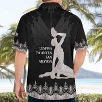Haiti Neg Marron Silver Hawaiian Shirt Hope is Nothing Without Action - Wonder Print Shop