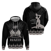 Haiti Neg Marron Silver Hoodie Hope is Nothing Without Action - Wonder Print Shop