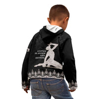 Haiti Neg Marron Silver Kid Hoodie Hope is Nothing Without Action - Wonder Print Shop