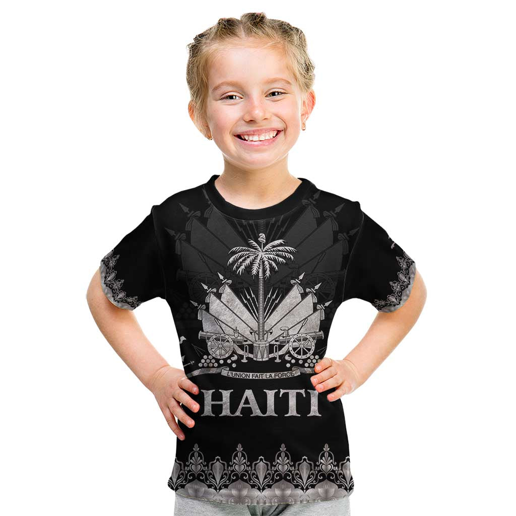 Haiti Neg Marron Silver Kid T Shirt Hope is Nothing Without Action - Wonder Print Shop