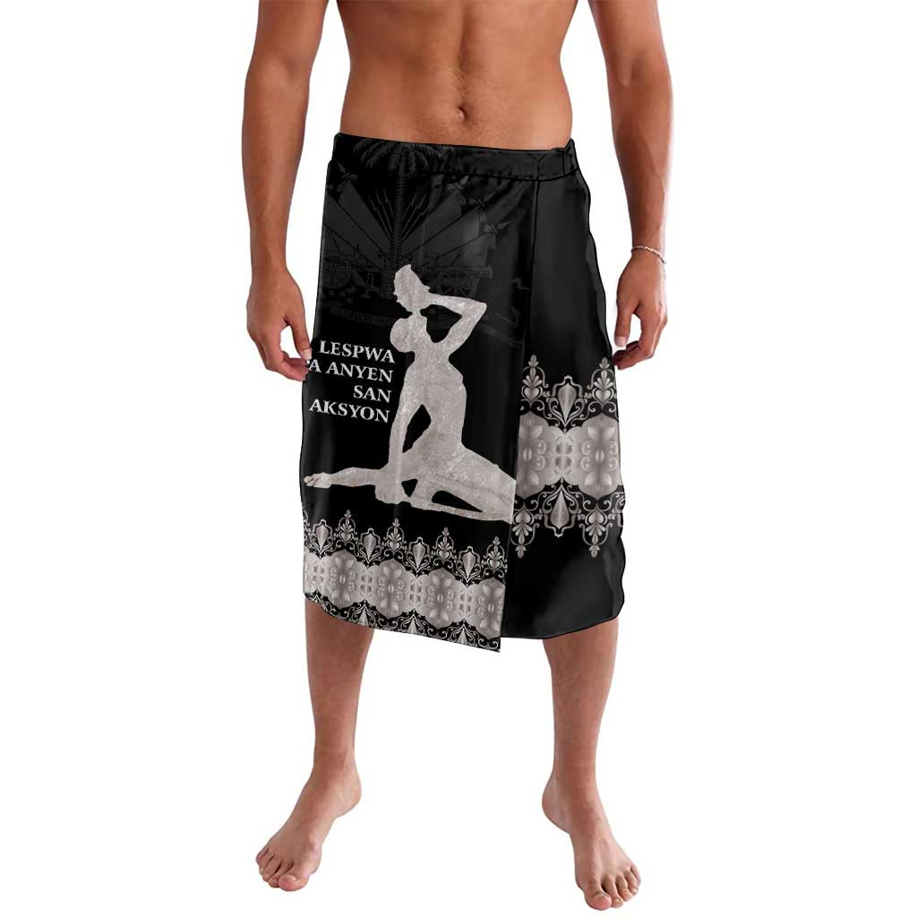 Haiti Neg Marron Silver Lavalava Hope is Nothing Without Action - Wonder Print Shop