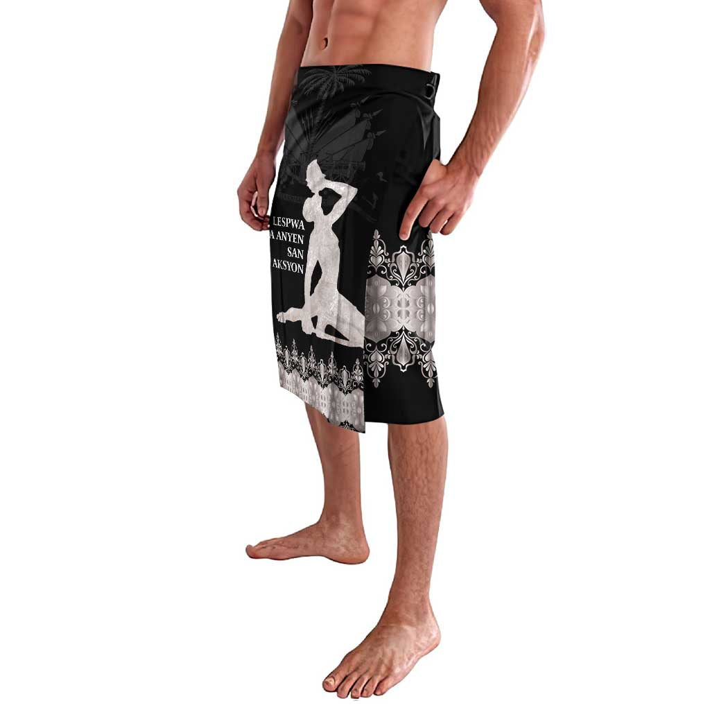 Haiti Neg Marron Silver Lavalava Hope is Nothing Without Action - Wonder Print Shop