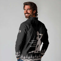 Haiti Neg Marron Silver Long Sleeve Polo Shirt Hope is Nothing Without Action - Wonder Print Shop