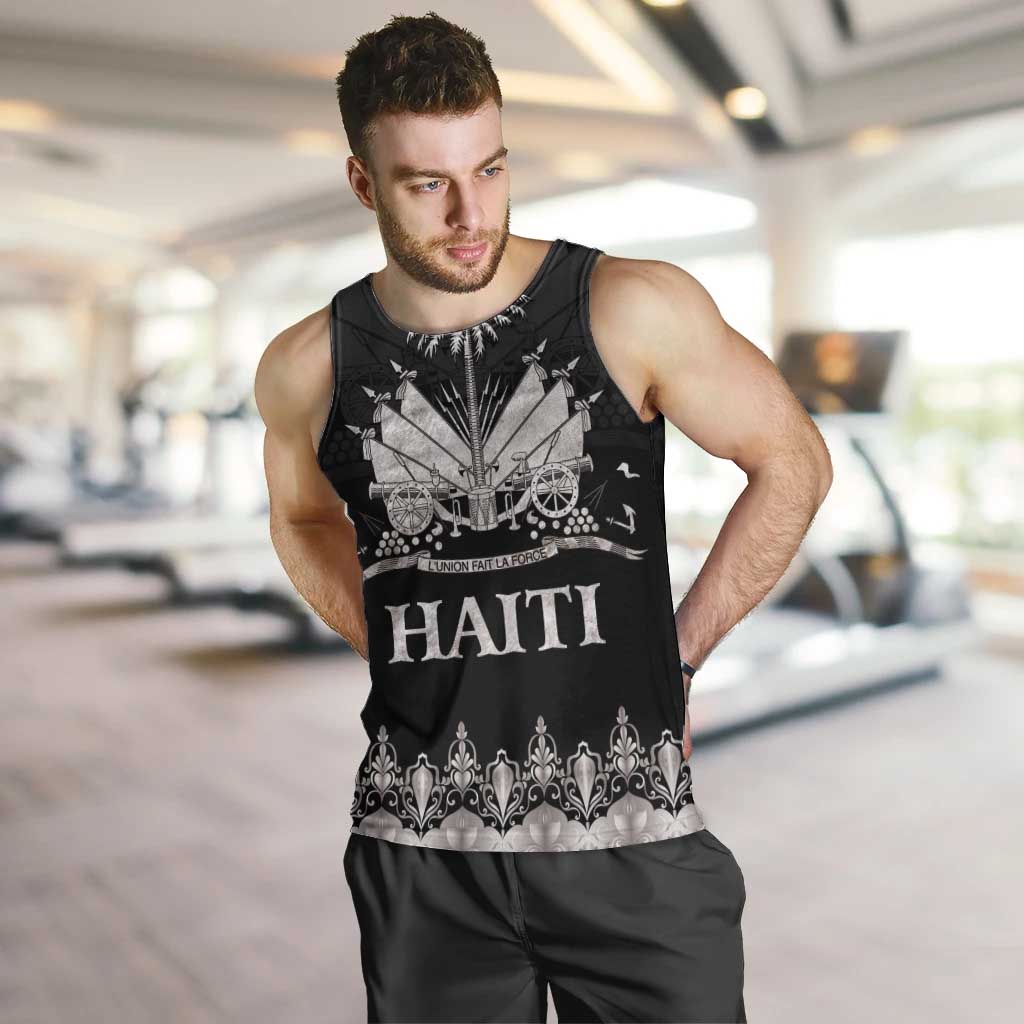 Haiti Neg Marron Silver Men Tank Top Hope is Nothing Without Action - Wonder Print Shop