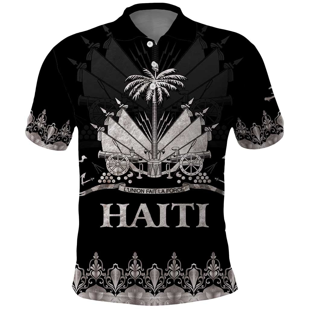 Haiti Neg Marron Silver Polo Shirt Hope is Nothing Without Action - Wonder Print Shop