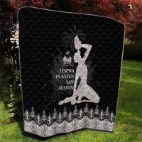 Haiti Neg Marron Silver Quilt Hope is Nothing Without Action - Wonder Print Shop