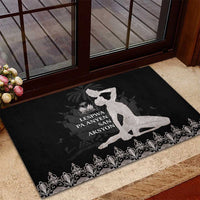 Haiti Neg Marron Silver Rubber Doormat Hope is Nothing Without Action - Wonder Print Shop