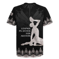 Haiti Neg Marron Silver Rugby Jersey Hope is Nothing Without Action - Wonder Print Shop