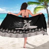 Haiti Neg Marron Silver Sarong Hope is Nothing Without Action - Wonder Print Shop