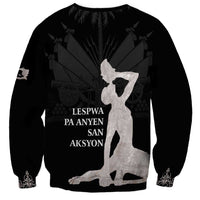 Haiti Neg Marron Silver Sweatshirt Hope is Nothing Without Action - Wonder Print Shop