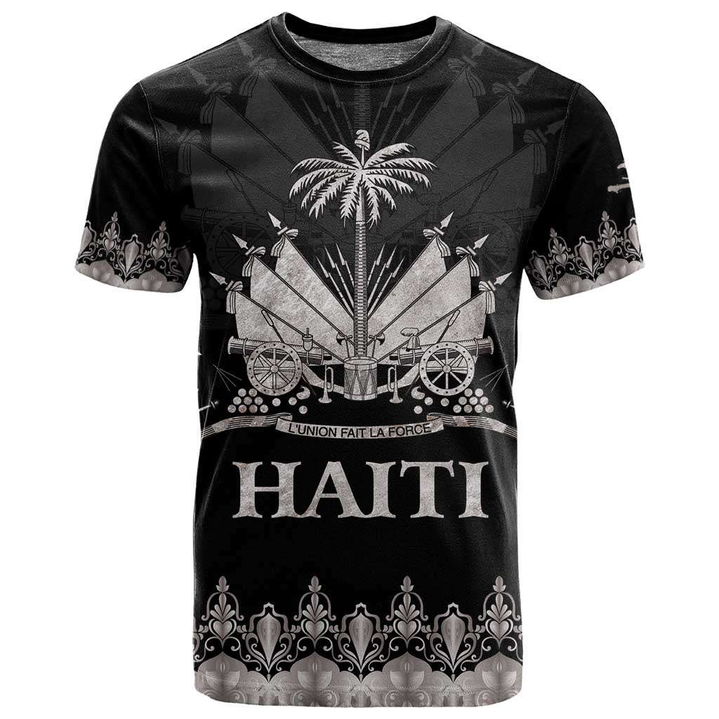 Haiti Neg Marron Silver T Shirt Hope is Nothing Without Action LT01