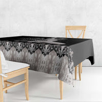 Haiti Neg Marron Silver Tablecloth Hope is Nothing Without Action - Wonder Print Shop