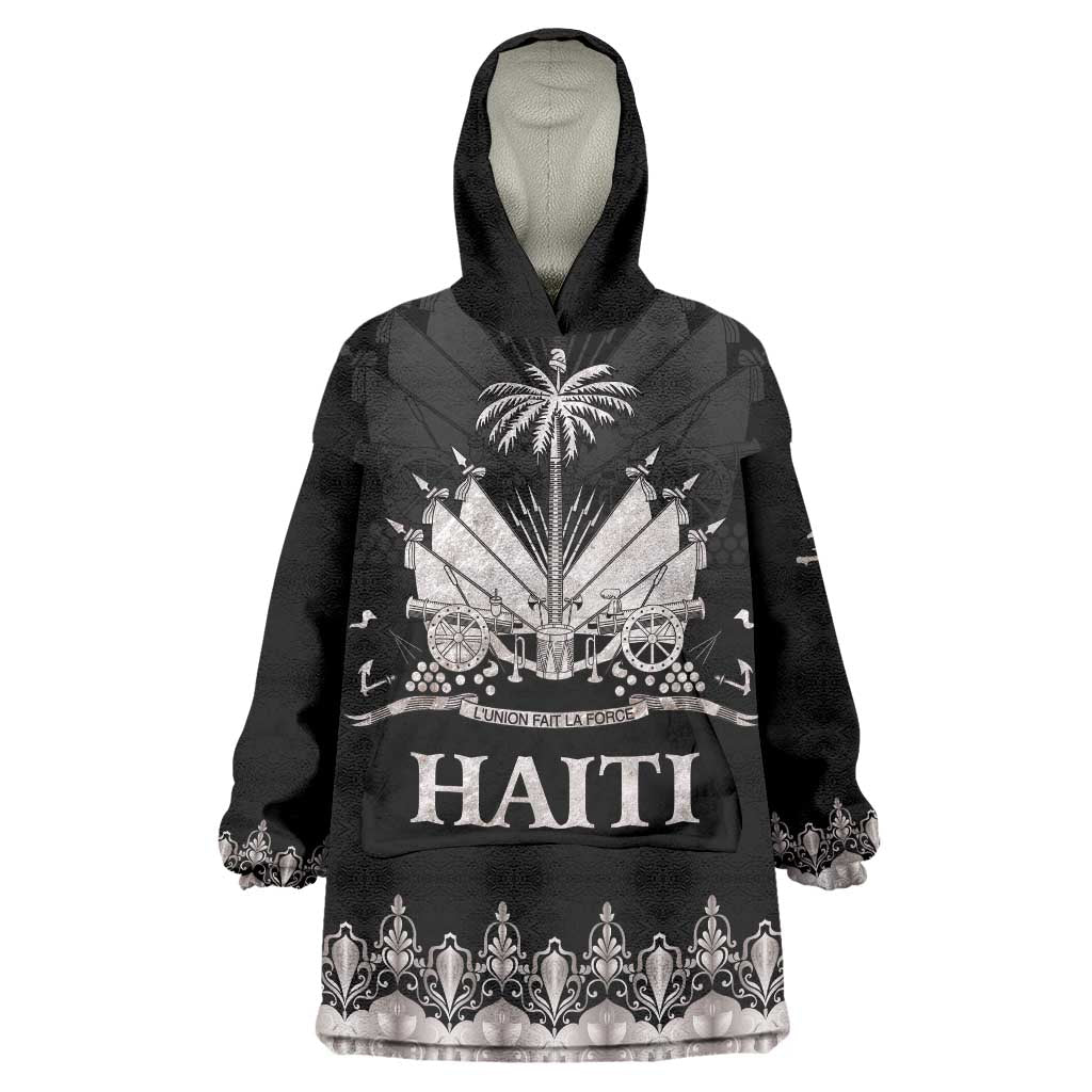 Haiti Neg Marron Silver Wearable Blanket Hoodie Hope is Nothing Without Action - Wonder Print Shop