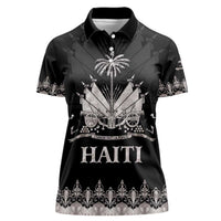 Haiti Neg Marron Silver Women Polo Shirt Hope is Nothing Without Action - Wonder Print Shop