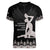 Haiti Neg Marron Silver Women V-Neck T-Shirt Hope is Nothing Without Action - Wonder Print Shop
