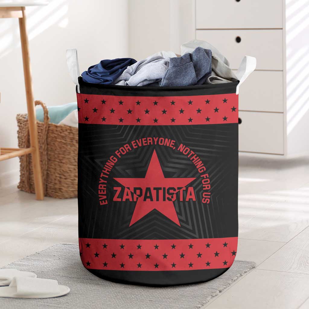 Zapatista Territories Laundry Basket EZLN Everything For Everyone Nothing For Us - Wonder Print Shop