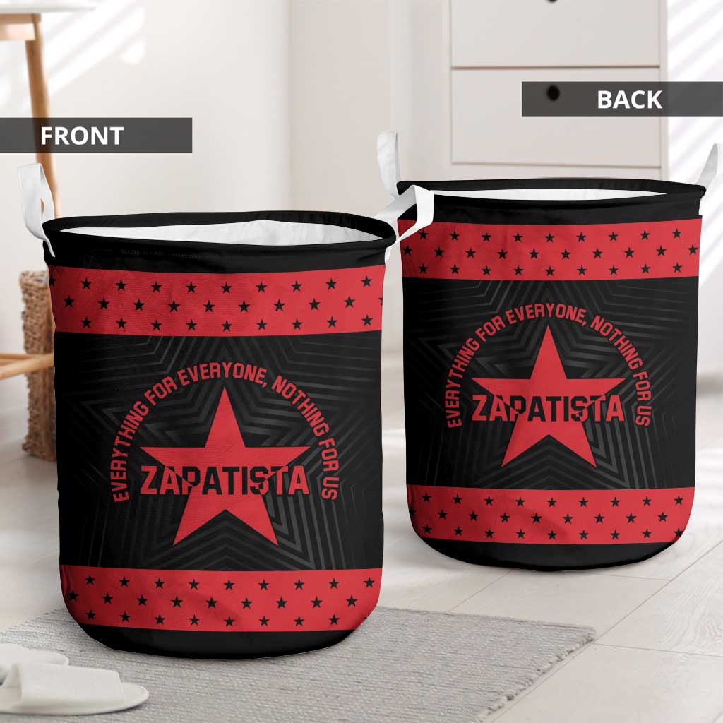 Zapatista Territories Laundry Basket EZLN Everything For Everyone Nothing For Us - Wonder Print Shop