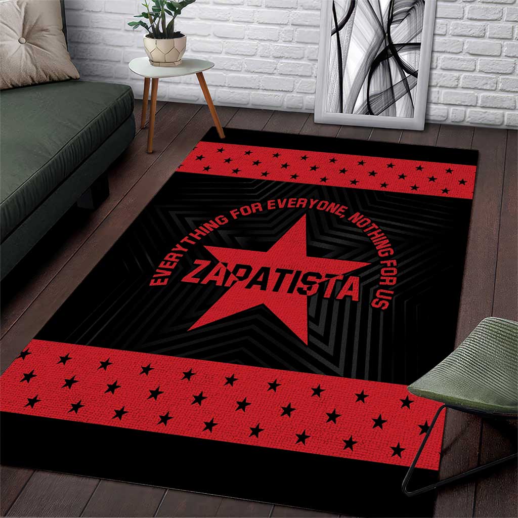 Zapatista Territories Area Rug EZLN Everything For Everyone Nothing For Us - Wonder Print Shop