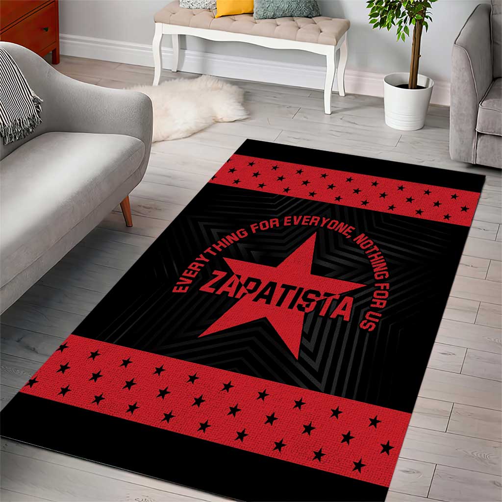 Zapatista Territories Area Rug EZLN Everything For Everyone Nothing For Us - Wonder Print Shop