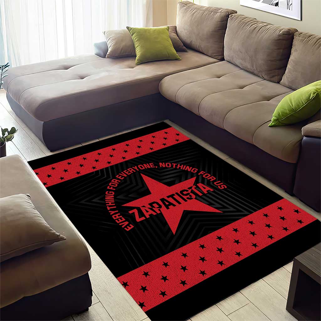 Zapatista Territories Area Rug EZLN Everything For Everyone Nothing For Us - Wonder Print Shop