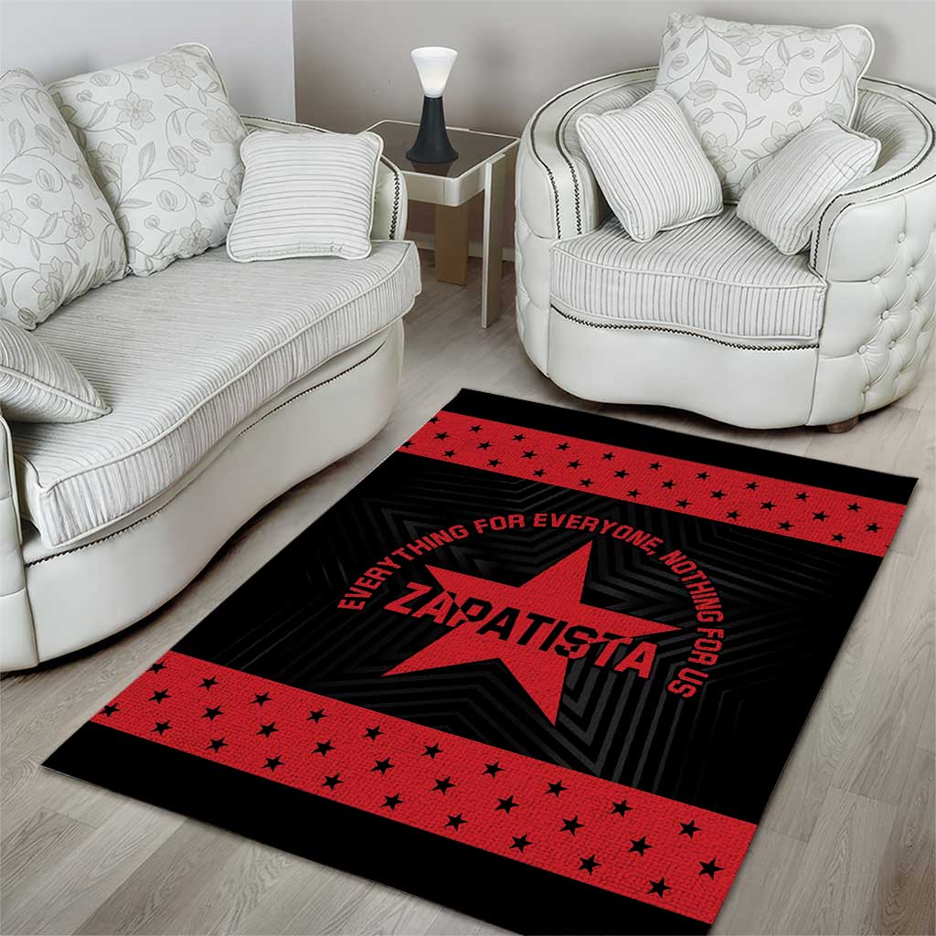 Zapatista Territories Area Rug EZLN Everything For Everyone Nothing For Us - Wonder Print Shop