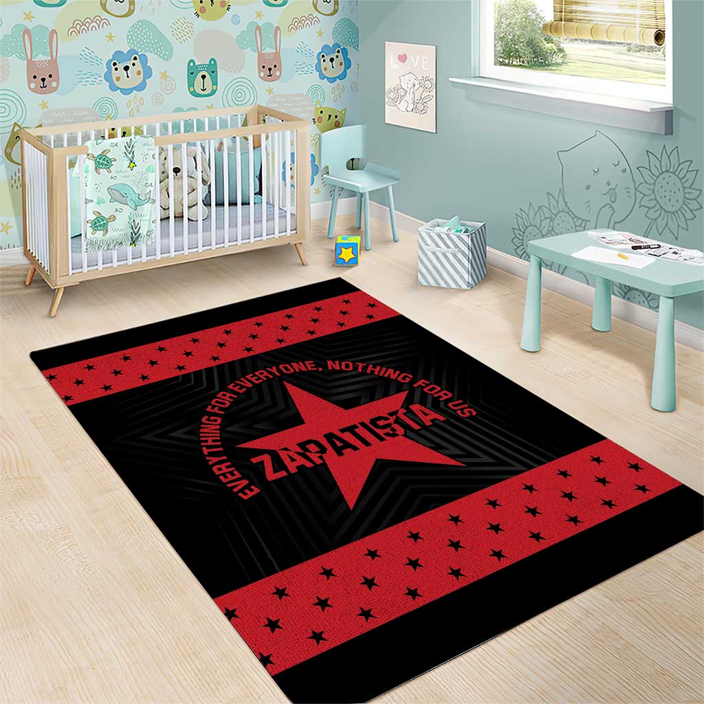 Zapatista Territories Area Rug EZLN Everything For Everyone Nothing For Us - Wonder Print Shop