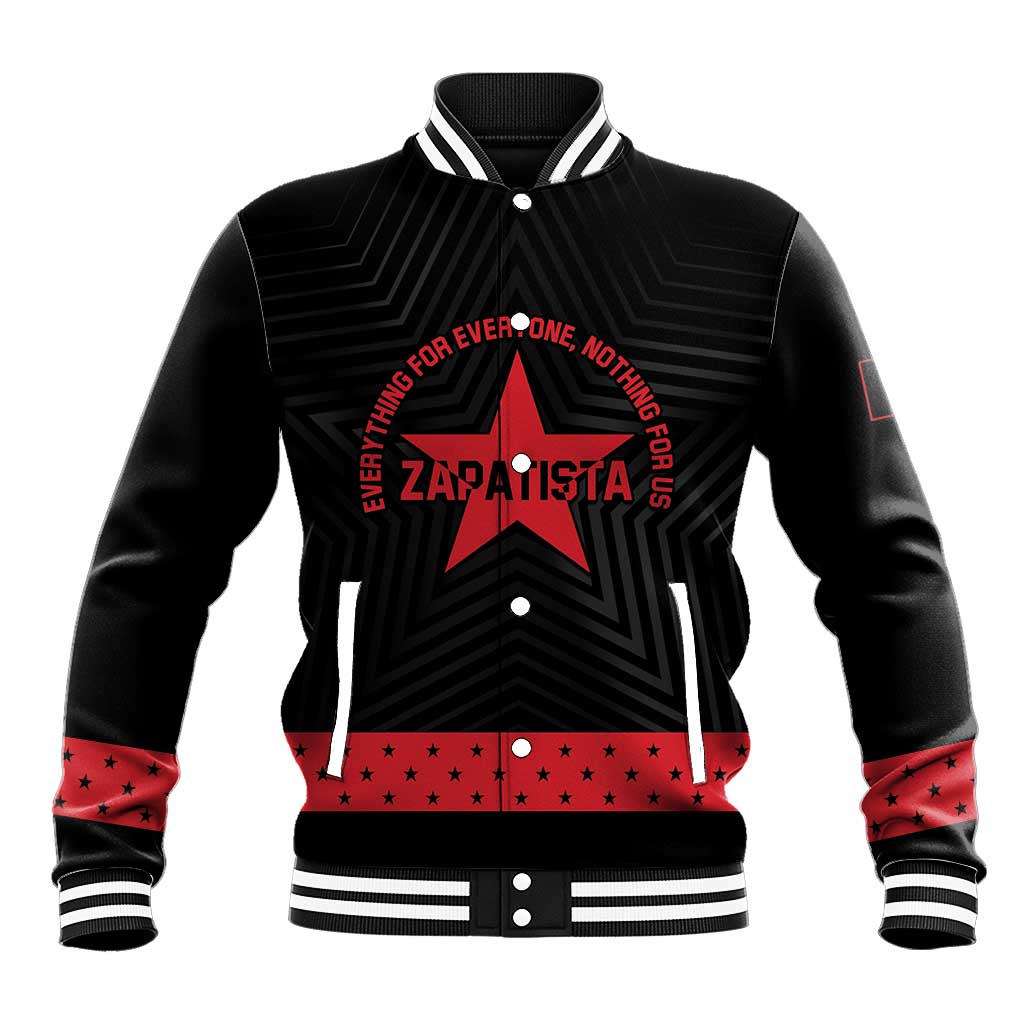 Personalized Zapatista Territories Baseball Jacket EZLN Everything For Everyone Nothing For Us - Wonder Print Shop