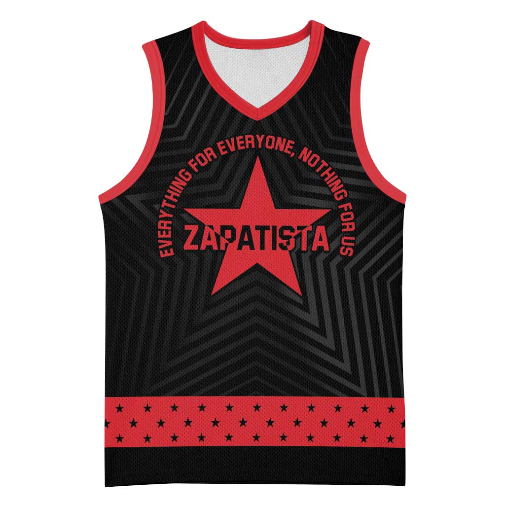 Personalized Zapatista Territories Basketball Jersey EZLN Everything For Everyone Nothing For Us - Wonder Print Shop